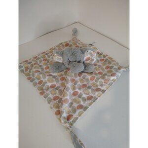 Mary Meyer Kalahari Elephant Plush Lovey Knotted Security Blanket Blankie EUC